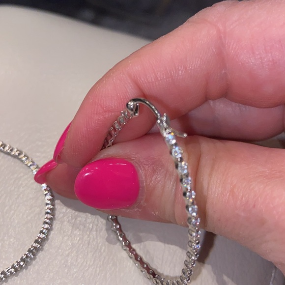 Unique hoops with stones - Picture 5 of 5